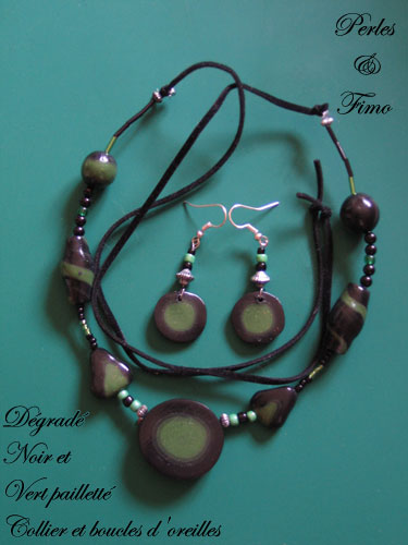 Dégradé Noir/Vert pailleté Parure-degrade-n-v